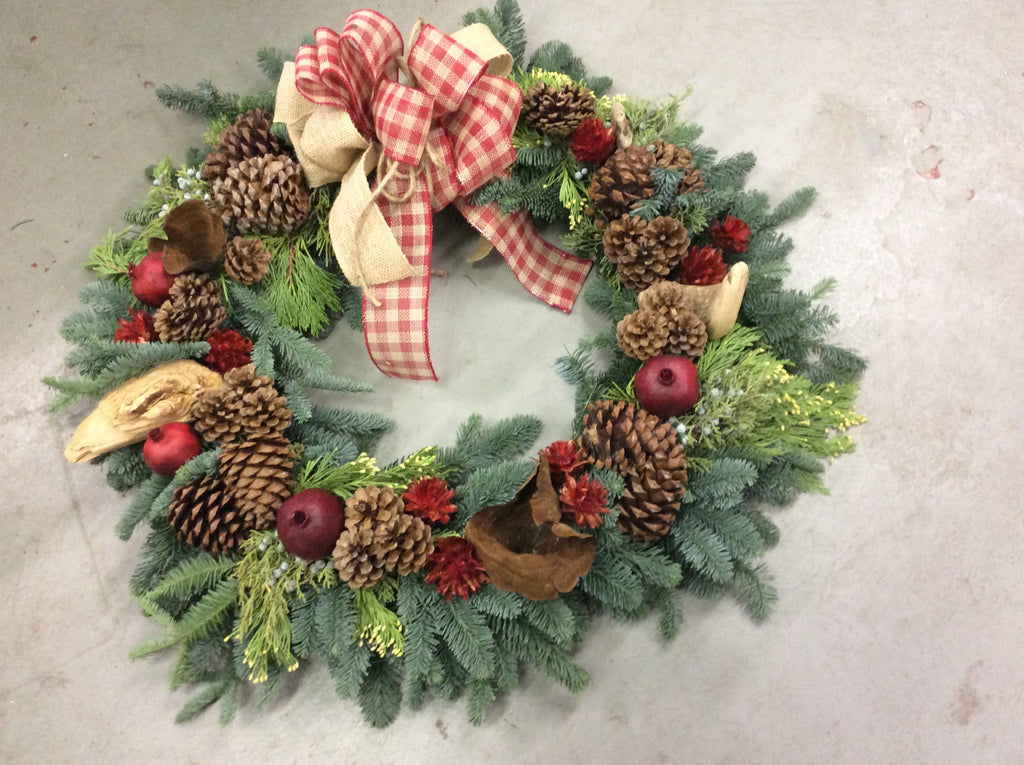 Custom Designed Wreaths for the Winter Season.   Special orders only with one week's notice.